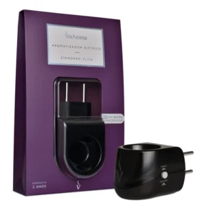 Difusor Aromatizador Elétrico Bivolt Standard Click Black - Via Aroma