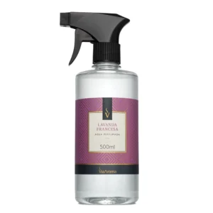 Água Perfumada para Tecidos Lavanda Francesa Via Aroma 500 ml